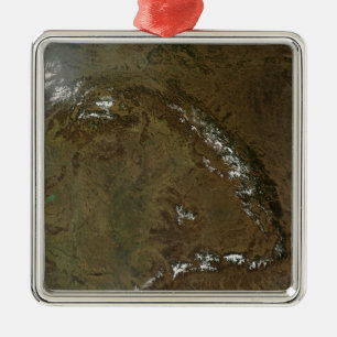 Die Karpatenberge Silbernes Ornament