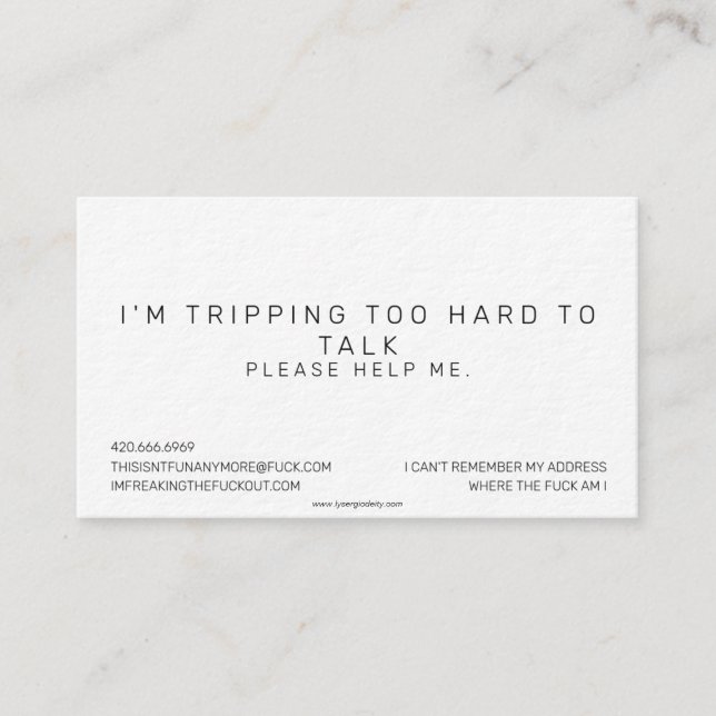 die Karte (Vorderseite)