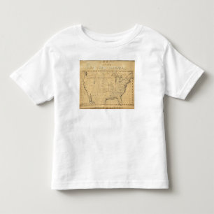 Die Karte der Kinder der Vereinigten Staaten Kleinkind T-shirt