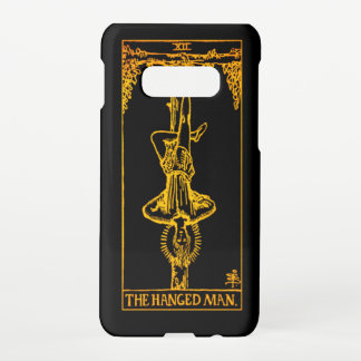 Die Karte des Gehängten Tarot | Schwarz & Gold |  Samsung Galaxy S10E Hülle
