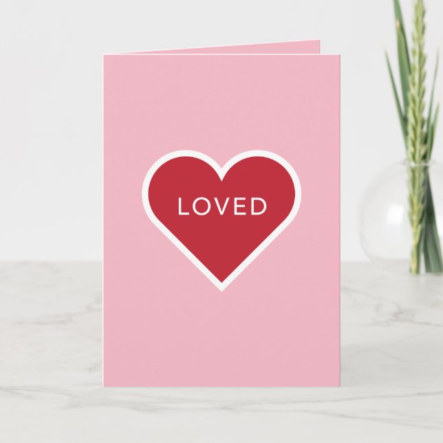 Die Karte des GELIEBTEN Valentinsgrußes (Vorderseite)
