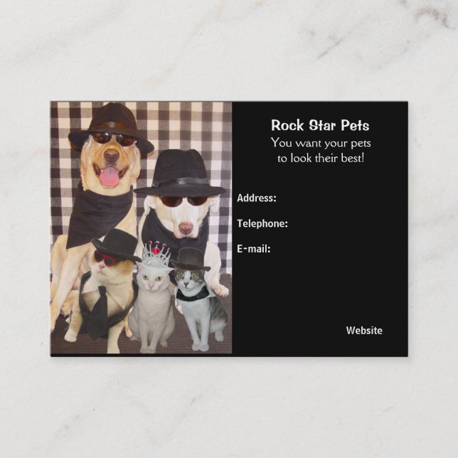 Die Karte des Groomers (Vorderseite)