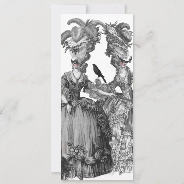 Die Karte des Halloween-Balls (Vorderseite)