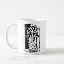 Die Karte des Hohepriestess-Tarots Kaffeetasse