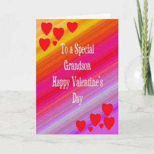 Die Karte des Valentinsgrußes für Enkel