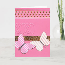 Die Karte XOXO Valentinsgrußes