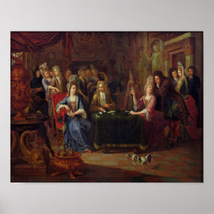 Die Kartenspieler, 1699 Poster