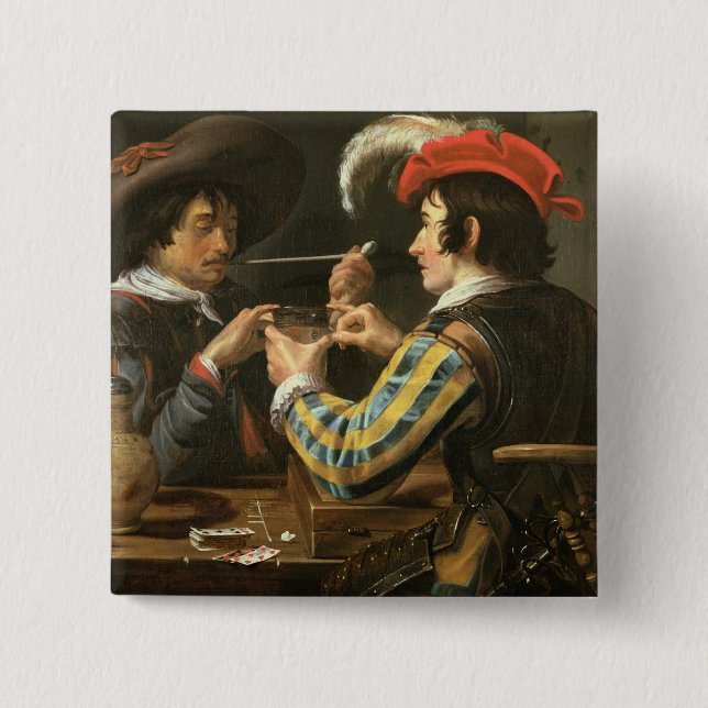 Die Kartenspieler Button (Vorderseite)