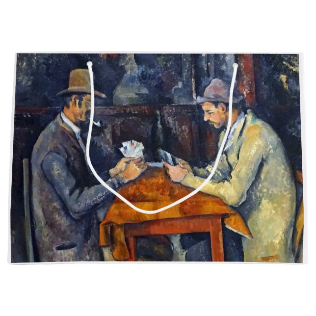 Die Kartenspieler, Cezanne Große Geschenktüte (Vorderseite)