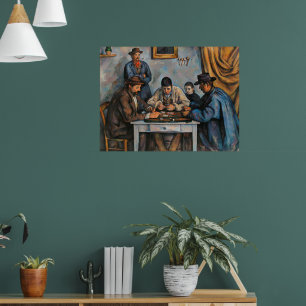 Die Kartenspieler Paul Cezanne Poster