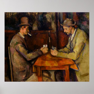 Die Kartenspieler von Paul Cézanne Poster