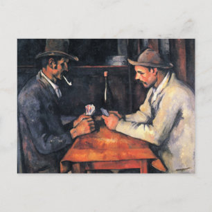 Die Kartenspieler von Paul Cezanne Postkarte