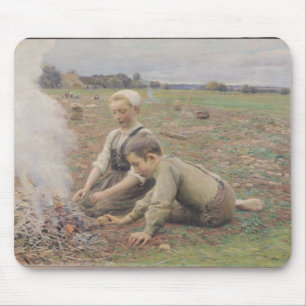 Die Kartoffel-Sammler, 1898 Mousepad