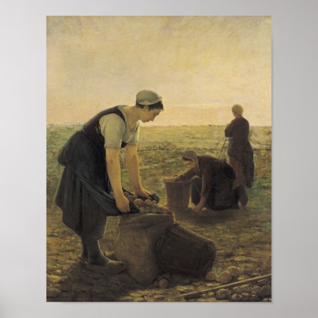 Die Kartoffelernte Poster (Vorne)