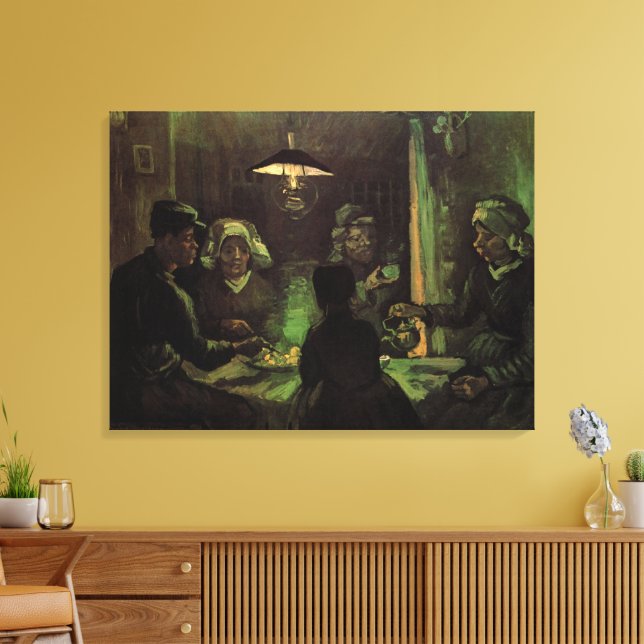 Die Kartoffelessen von Vincent van Gogh Leinwanddruck (Insitu (Wohnzimmer))