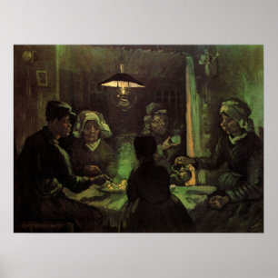 Die Kartoffelesser von Vincent van Gogh Poster