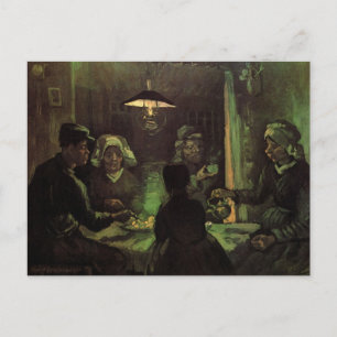 Die Kartoffelesser von Vincent van Gogh Postkarte