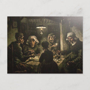 Die Kartoffelesser von Vincent Van Gogh Postkarte