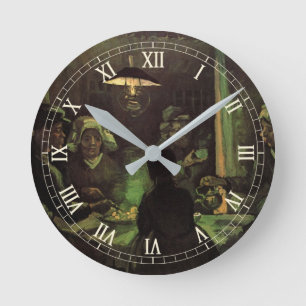 Die Kartoffelesser von Vincent van Gogh Runde Wanduhr