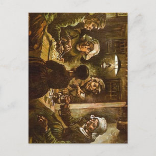 Die Kartoffeln essen Vincent van Gogh Artwork Feiertagspostkarte