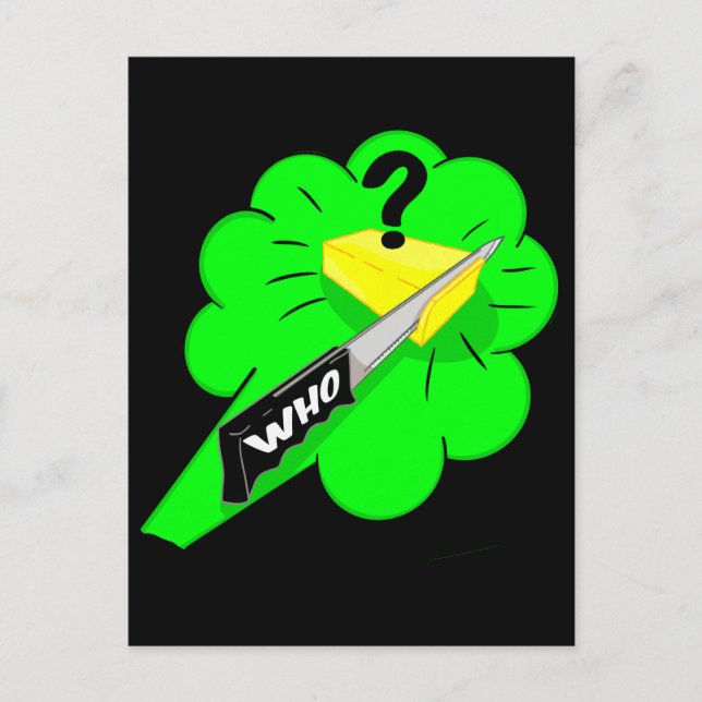 Die Käsespräche abbauen Postkarte (Vorderseite)