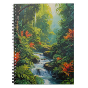 Die Kaskade eines wilden Flusses Notizblock