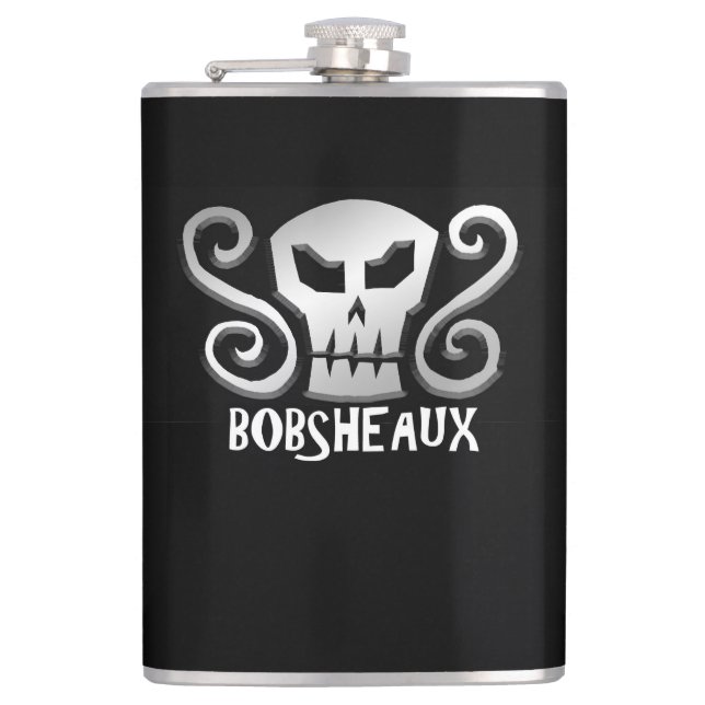 Die Kasten-Vinyl eingewickelte Flasche Flachmann (Vorderseite)