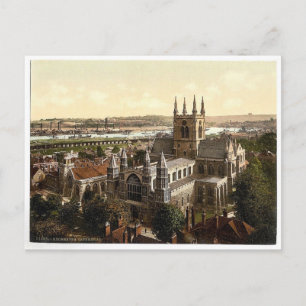 Die Kathedrale, Rochester, England selten Fotochro Postkarte