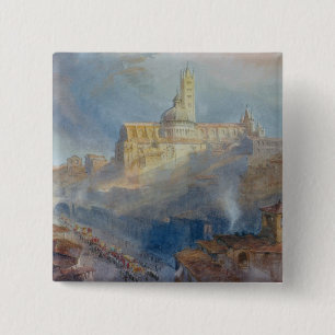 Die Kathedrale, Siena, 1902 Button
