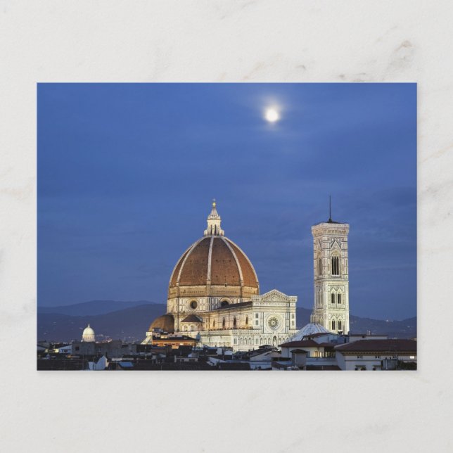 Die Kathedrale von Florenz und die Basilika di Postkarte (Vorderseite)