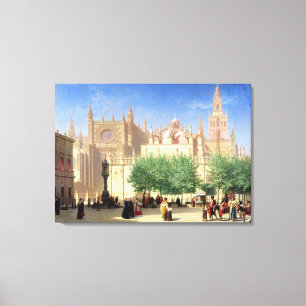 Die Kathedrale von Sevilla Leinwanddruck