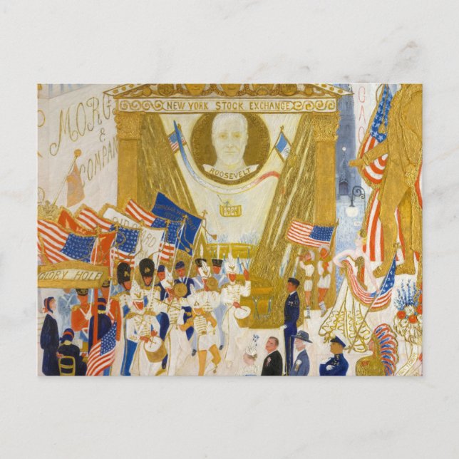 Die Kathedralen der Wall Street, 1939 Postkarte (Vorderseite)