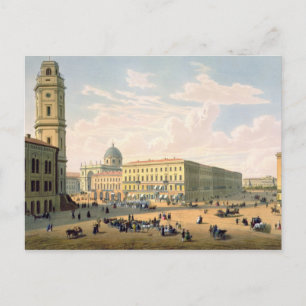 Die katholische Kirche und die Mikhailowskaja-Stra Postkarte