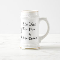 Die katholische Schlafsaalstein-Tasse (Weiß/Gold)