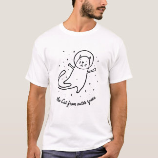 Die Katze aus dem Weltraum Lustige Astronauten-Kit T-Shirt
