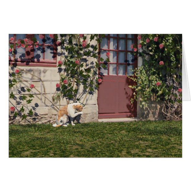Die Katze bei der Hütte der Rose (Vorderseite (Horizontal))