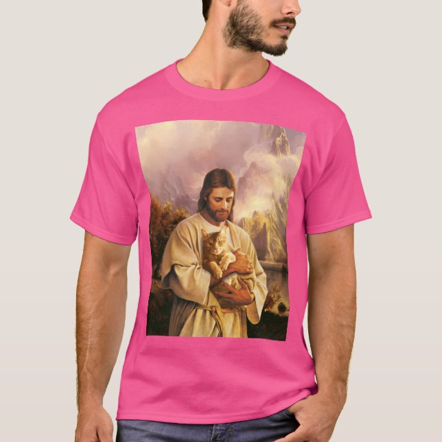 Die Katze Christi T-Shirt (Vorderseite)