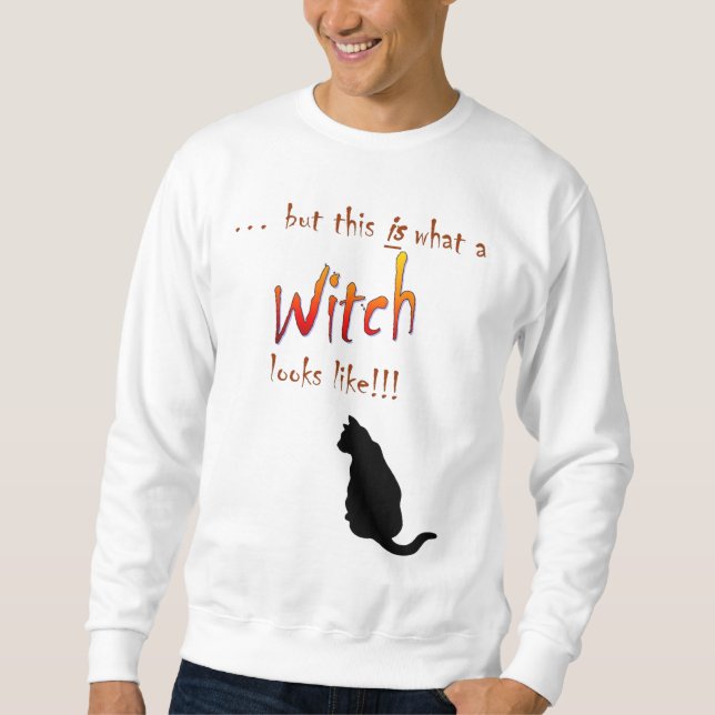 Die Katze der Hexe Sweatshirt (Vorderseite)