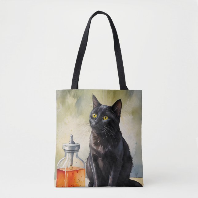Die Katze des Alchemist Tasche (Vorderseite)