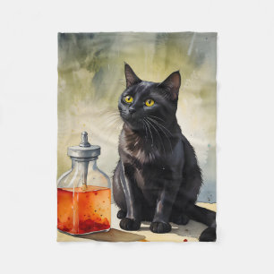 Die Katze des Alchemisten Fleecedecke