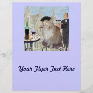 Die Katze des Cafes Flyer