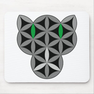 Die Katze des Lebens - Heilige Tiere 02.Dunkel Mousepad
