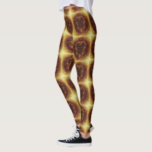 Die Katze des Sporthlons brüllt das Schicksal des Leggings