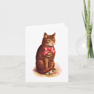 Die Katze, die an Sie denkt, kardieren - Karte