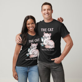 Die Katze, die die Creme zum Schwarzen Unisex Got  T-Shirt