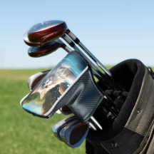 Die Katze, die einen heißen Frühling genießt: Golf