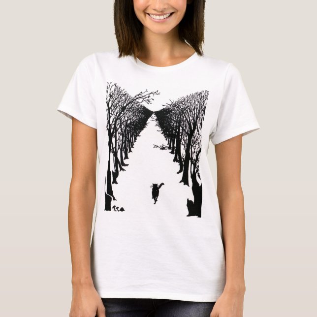 Die Katze, die von Rudyard Kipling allein lief T-Shirt (Vorderseite)