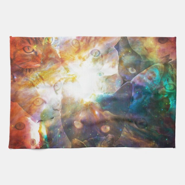 Die Katze Galaxie Handtuch (Horizontal)