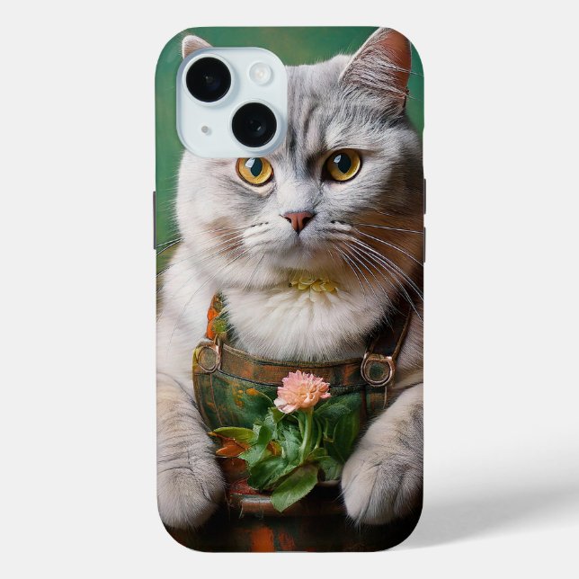 Die Katze ist der Gärtner  Case-Mate iPhone Hülle (Rückseite)