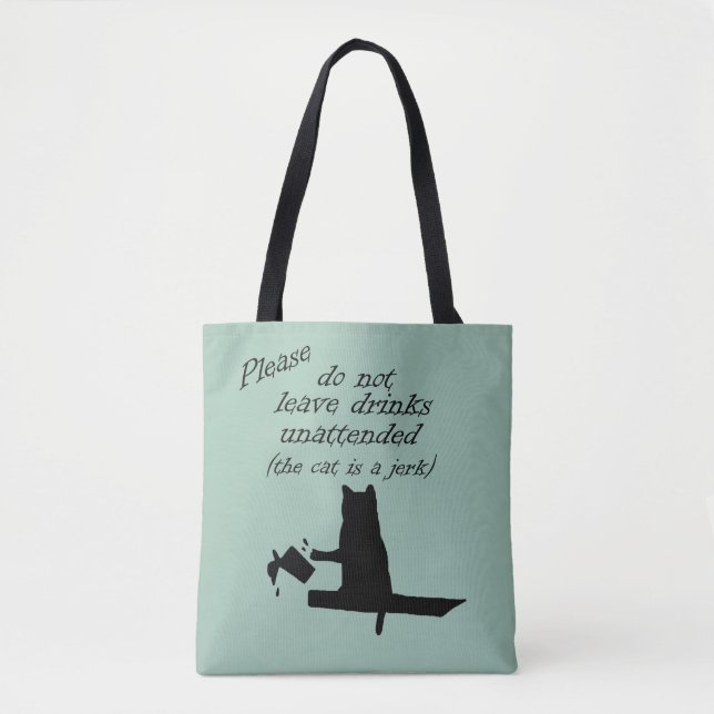 Die Katze ist ein Jerk Tasche (Vorderseite)